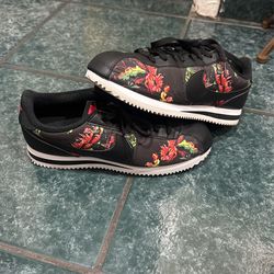 Women Floral Nike Cortez