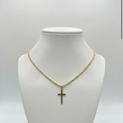 20 Inch Cold Cross Necklace 