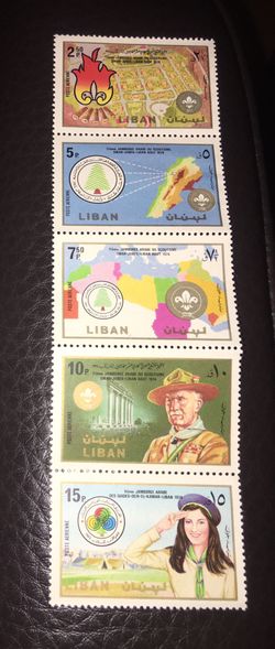 Lebanon Sc#c698-c707 M/NH/VF, Strips Of 5,