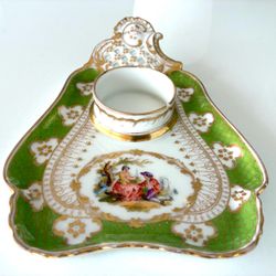 Richard Klemm Porcelain Inkwell