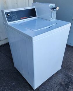 Refurbished Speed Queen SWNSX2SP115TW02 Coin Operated Top Load Washer – 16 lb Capacity