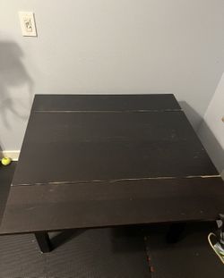 Small Extendable Dining Table - Espresso Dark Brown