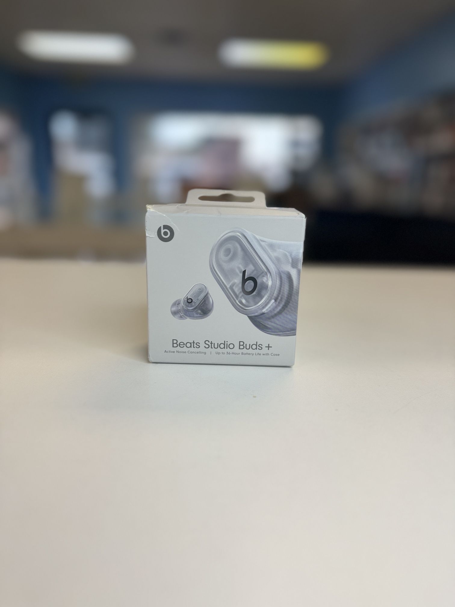 Beats Studio Buds+ True Wireless Noise Cancelling Earbuds - Transparent With Apple Care Plus Till 2026