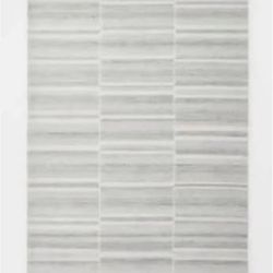 New 7'x10' Mountainside Mixed Striped Gray Rug - Threshold Designed With Studio Mcgee