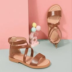 PANDANINJIA Cindy Girl's Gladiator Sandals