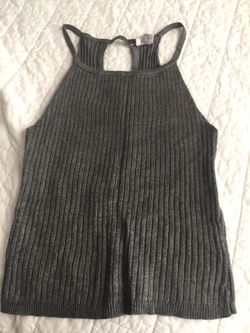 Tilly’s Women’s Gray Ribbed Tank Top (S)