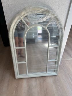 Farmhouse white mirror