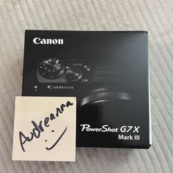 Canon PowerShot G7 X Mark 3 - Silver & Black Body, NEW