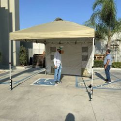 NEW EZ Pop Up Canopy Tent 10x10 Feet Party Tent With Weight Bags Carry Bag