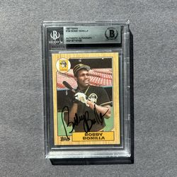 1987 Topps #184 Bobby Bonilla RC w/ on card auto. Negotiable