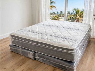 14 inches thick king pillow top mattress only brand new free delivery same day