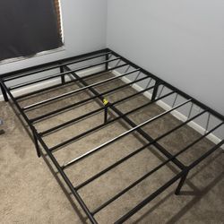 Best Price Mattress 14 Inch Metal Platform Beds w/ Heavy Duty Steel Slat Mattress Foundation (No Box Spring Needed), Queen, Black