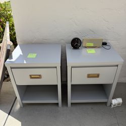 Grey Nightstands- Set Of 2!