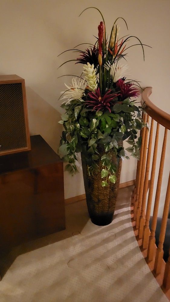 Large Vase With Flowers