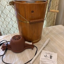 Ice Cream Maker 6 Quarts Hand Crank Or Electric Churn