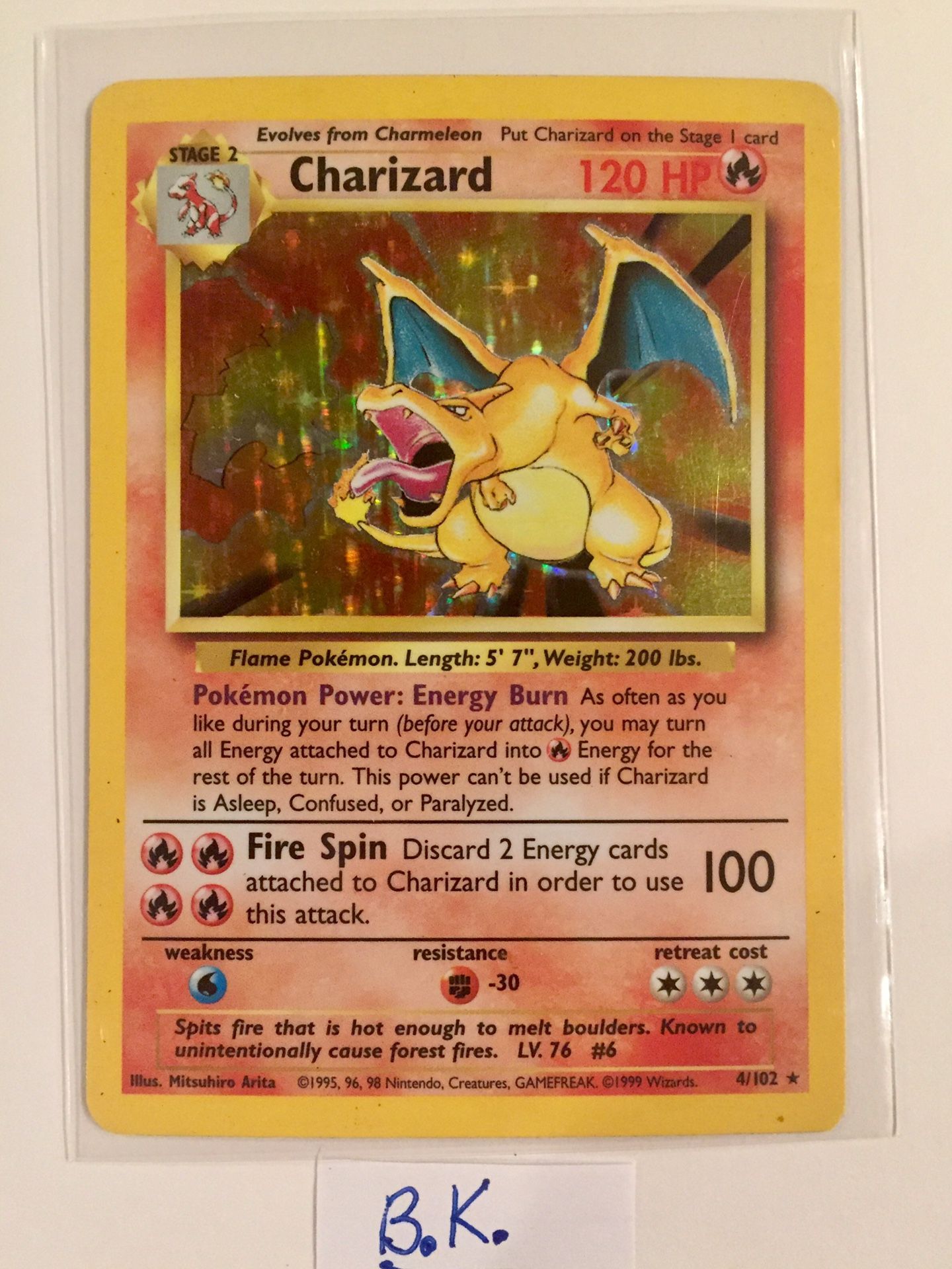 Charizard Pokemon Card #4/102