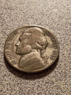 1945 s Jefferson war nickel