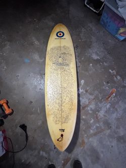 7’2” Bruce Fowler surfboard good