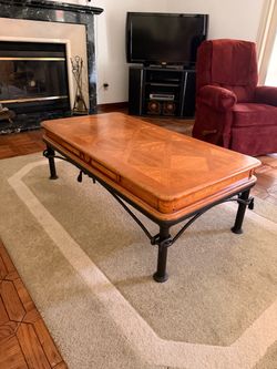 Wood & Metal Coffee Table