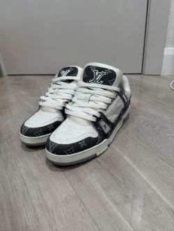Louis vuitton trainer grey denim size 11