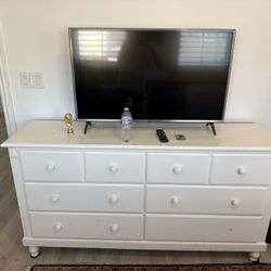 White dresser 66x 18x 34 inches