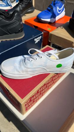 Bleach wash Vans