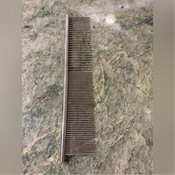 Dog grooming metal silver comb