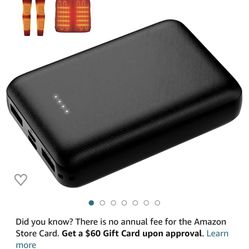 Whsahans 5V 2A Rechargeable Battery Pack for Heated Vest 10000mah Heated Jacket Battery Power Bank for Heated Vests Heated Jackets Heated Hoodies for 