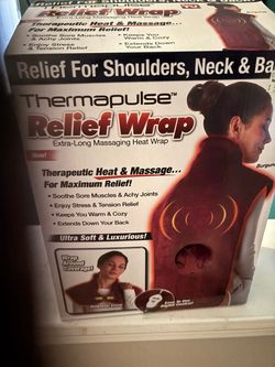 Relief wrap heating pad and massager