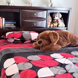 Full Queen Bedroom Set: Bed + Nightstands + Dresser w/Mirror