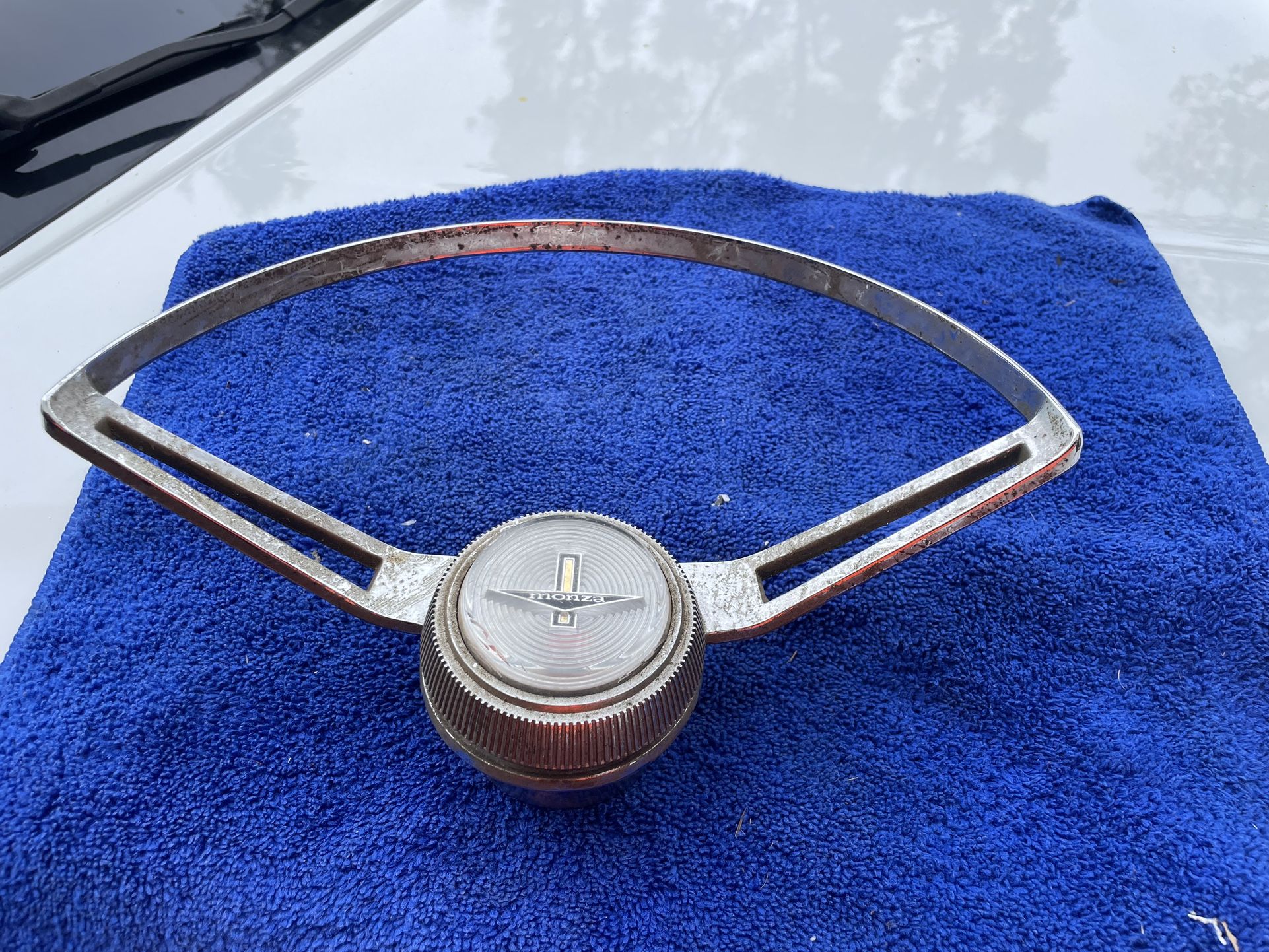 Chevy Corvair (contact info removed)  Steering Wheel HORN RING And Horn Button 1960’s