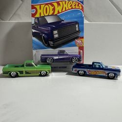 Hot Wheels 83 Silverado Custom Wheel Swapped
