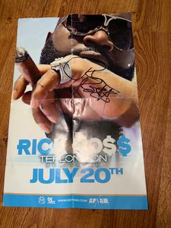 Rick Ross autograph poster