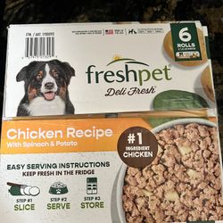 Unopened Chicken Tube Dog Food Fresh Pet 