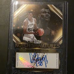 David ROBINSON AUTO Topps