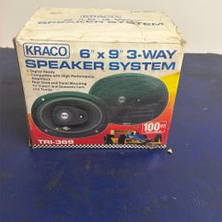 Kravo 6”x9 3 Way Speaker System In Box 