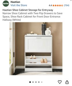 Shoe cabinet storage