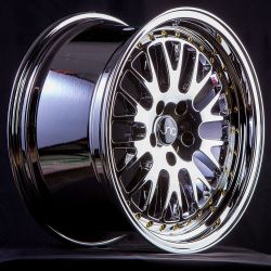 JNC001 Platinum Gold Rivets Wheels - 15"-18"