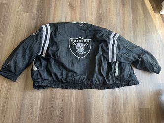 Vintage raiders jacket xl pro player footlocker