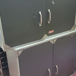 2 Garage Wall Cabinets 