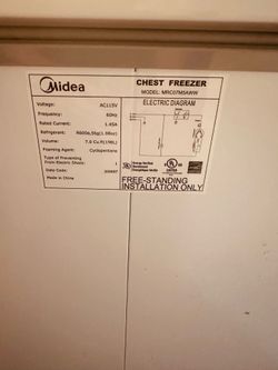 MIDEA Chest Freezer