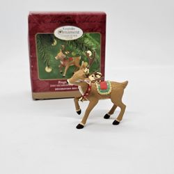 HALLMARK Keepsake Ornament 2000 RINGING REINDEER membership Christmas J Eschrich

Excellent condition,  no flaws, appears unused, comes with the origi