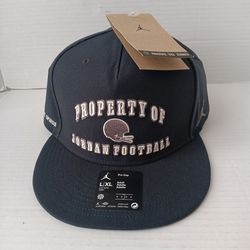 Nike Jordan Football Pro Cap Dark Grey Adjustable Snapback L-XL