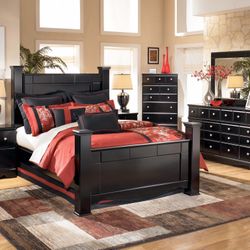 QUEEN BED DRESSER MIRROR $1299 BY ASHLEY
