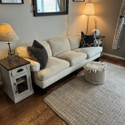 Matching Off White Fabric Couch Set