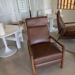 Mid-Century Leather Recliner