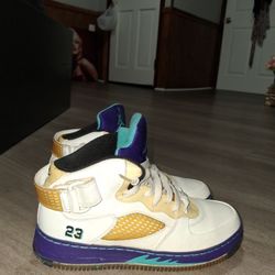 nike air jordan force fusion 5 af5 "grape - white