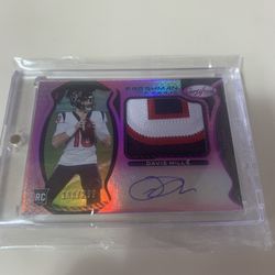 Davis Mills Certified Freshman Fabric /299 Jersey Patch Auto