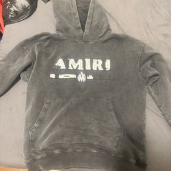 Amiri Hoodie Size Small Color Grey 