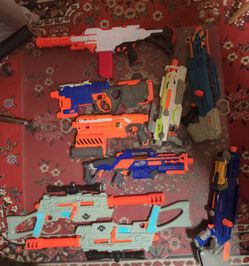 Lot of large Nerf Blasters